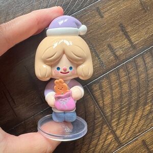 Purple and Tan Kids Toy Figure
